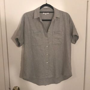 Madewell Light Grey Button Down Shirt